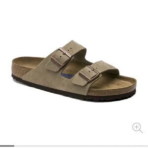 Birkenstock Tan Sandals with Adjustable Straps and Contoured Footbed
